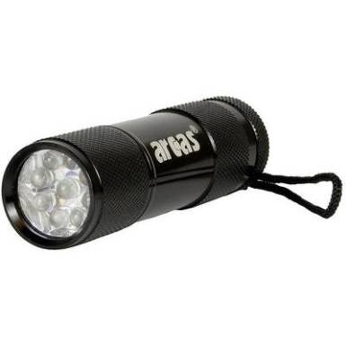 LED-es kézilámpa, 9 LED, alu, fekete, 65 g, Arcas 9LED+3XAAA LED-es kézilámpa, 9 LED, alu, fekete, 65 g, Arcas 9LED+3XAAA