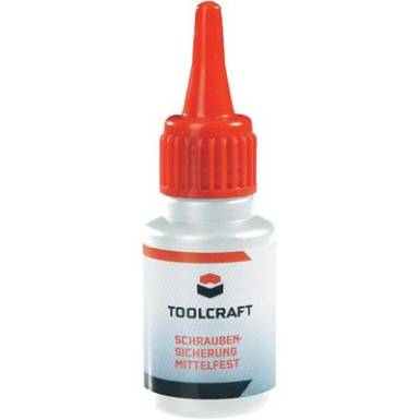 Csavarr&ouml;gz&iacute;tő, menetragaszt&oacute; k&ouml;zepes szil&aacute;rds&aacute;g&uacute;, 10ml Toolcraft 886524