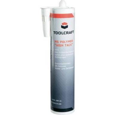 Ragaszt&oacute;- &eacute;s t&ouml;m&iacute;tő massza, MS Polymer, 290 ml, feh&eacute;r, TOOLCRAFT MSP.HIT.K290