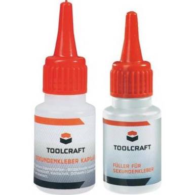 Pillanatragasztó és feltöltőanyag készlet, TOOLCRAFT Pillanatragasztó és feltöltőanyag készlet, TOOLCRAFT