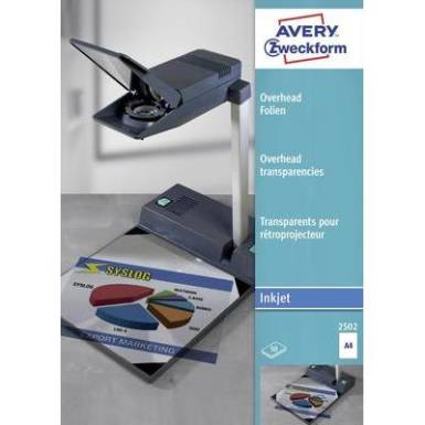 Tintasugaras Inkjet projektorfólia 50 db Avery-Zweckform 2502 Tintasugaras Inkjet projektorfólia 50 db Avery-Zweckform 2502