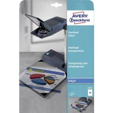 Tintasugaras Inkjet projektorf&oacute;lia 10 db Avery-Zweckform 2503