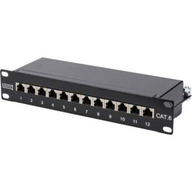 Patch panel 12 portos 25,4 cm (10) Digitus CAT6 Patch panel 12 portos 25,4 cm (10) Digitus CAT6