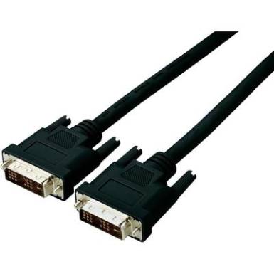 DVI TV monitorkábel (1x DVI dugó 18+1 pólusú - 1x DVI dugó 18+1 pólusú) 2 m Fekete Manhattan 972306 DVI TV monitorkábel (1x DVI dugó 18+1 pólusú - 1x DVI dugó 18+1 pólusú) 2 m Fekete Manhattan 972306