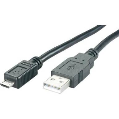 USB k&aacute;bel, A/mikro B, 0,3 m, Conrad