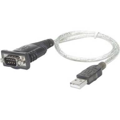 USB 1.0 - soros portos RS232 átalakító kábel (1x D-SUB dugó 9 pólusú - 1x USB 1.1 dugó A) 0.45 m Manhattan 982417 USB 1.0 - soros portos RS232 átalakító kábel (1x D-SUB dugó 9 pólusú - 1x USB 1.1 dugó A) 0.45 m Manhattan 982417