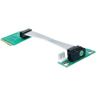 Delock Riser kártya Mini PCI-Express - PCI-Express x1 balra irányított Delock Riser kártya Mini PCI-Express - PCI-Express x1 balra irányított