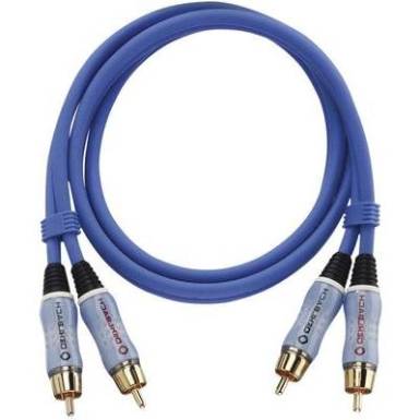 RCA Csatlakoz&oacute;k&aacute;bel [2x RCA dug&oacute; - 2x RCA dug&oacute;] 3 m, k&eacute;k Oehlbach