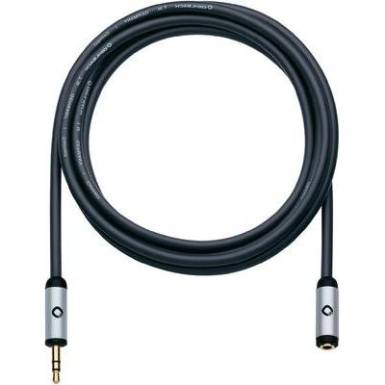 Jack audio hosszabb&iacute;t&oacute; k&aacute;bel [1x jack dug&oacute; 3,5 mm - 1x jack alj 3,5 mm] 5 m, fekete, aranyozott Oehlbach