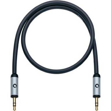 Jack audio k&aacute;bel [1x jack dug&oacute; 3,5 mm - 1x jack dug&oacute; 3,5 mm] 1,5 m, fekete, aranyozott Oehlbach