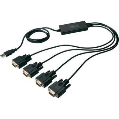 USB kábel 1x USB 2.0 dugó A - 4x 1.50 m Fekete USB kábel 1x USB 2.0 dugó A - 4x 1.50 m Fekete