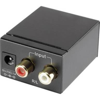 A/D konverter, analóg/digitális audio átalakító 2 x RCA/1 x Toslink, SPDIF, vagy koax kimenetre Speaka Professional A/D konverter, analóg/digitális audio átalakító 2 x RCA/1 x Toslink, SPDIF, vagy koax kimenetre Speaka Professional
