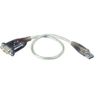 USB 2.0 adapter kábel 1 x D-SUB 9pól. - 1 x USB 2.0 dugó A, ezüst ATEN USB 2.0 adapter kábel 1 x D-SUB 9pól. - 1 x USB 2.0 dugó A, ezüst ATEN