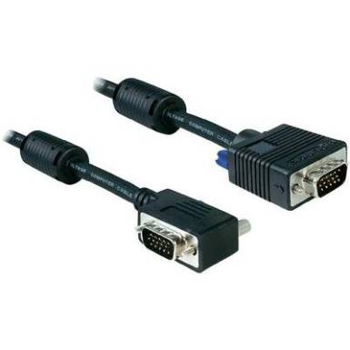 VGA csatlakoz&oacute;k&aacute;bel [1x VGA dug&oacute;  1x VGA dug&oacute;] 2 m fekete Delock