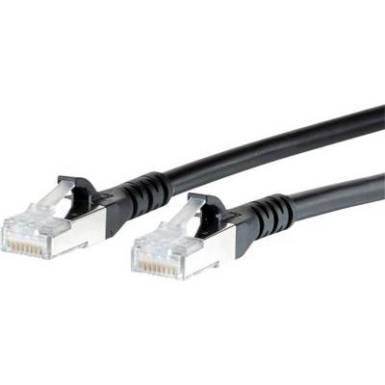 RJ45 H&aacute;l&oacute;zati csatlakoz&oacute;k&aacute;bel, CAT 6A S/FTP [1x RJ45 dug&oacute; - 1x RJ45 dug&oacute;] 7 m, fekete BTR Netcom