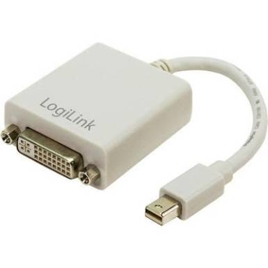 DisplayPort/DVI adapter  [1x mini DisplayPort dug&oacute; - 1x DVI alj 24+5 p&oacute;l.] feh&eacute;r, LogiLink CV0037