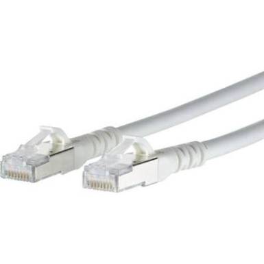 RJ45 H&aacute;l&oacute;zati csatlakoz&oacute;k&aacute;bel, CAT 6A S/FTP [1x RJ45 dug&oacute; - 1x RJ45 dug&oacute;] 1 m, feh&eacute;r BTR Netcom