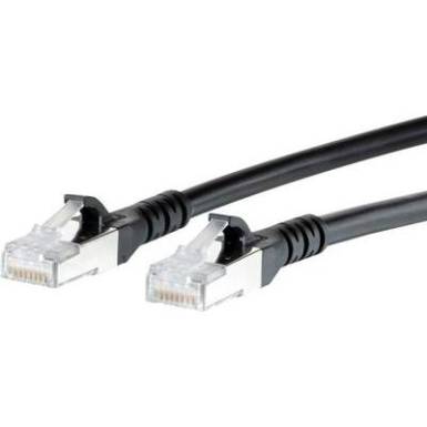 RJ45 H&aacute;l&oacute;zati csatlakoz&oacute;k&aacute;bel, CAT 6A S/FTP [1x RJ45 dug&oacute; - 1x RJ45 dug&oacute;] 1,5 m, fekete BTR Netcom