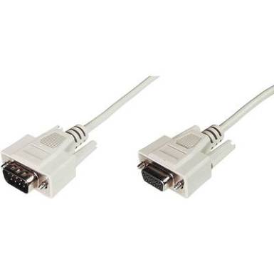 Verlängerungskabel 1x D-SUB 9pol. - 1x D-SUB 9pol. 3 m bézs Verlängerungskabel 1x D-SUB 9pol. - 1x D-SUB 9pol. 3 m bézs