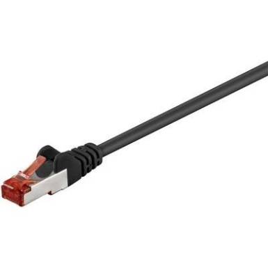 RJ45 Hálózat csatlakozókábel CAT 6 S/FTP 1x RJ45 dugó - 1x RJ45 dugó 0.25 m Fekete RJ45 Hálózat csatlakozókábel CAT 6 S/FTP 1x RJ45 dugó - 1x RJ45 dugó 0.25 m Fekete