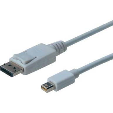 DisplayPort csatlakoz&oacute;k&aacute;bel [1x DisplayPort dug&oacute; - 1x mini DisplayPort dug&oacute;] 3 m feh&eacute;r