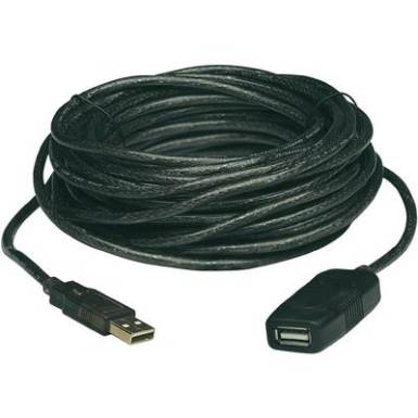 USB 2.0 toldókábel, hosszabbító kábel 10 m, fekete, Manhattan 150248 USB 2.0 toldókábel, hosszabbító kábel 10 m, fekete, Manhattan 150248