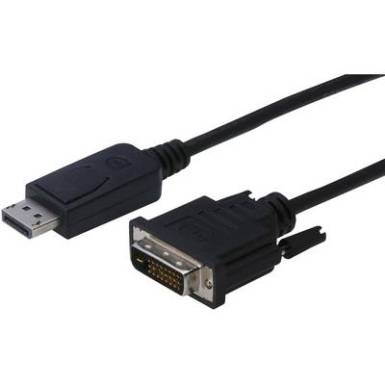 DisplayPort / DVI csatlakoz&oacute;k&aacute;bel [1x DisplayPort dug&oacute; - 1x DVI dug&oacute; 24+1 p&oacute;l.] 5 m fekete