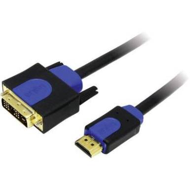 HDMI/DVI kábel, fekete, 10 m, LogiLink CHB3110 HDMI/DVI kábel, fekete, 10 m, LogiLink CHB3110