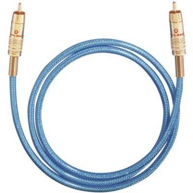 RCA digit&aacute;lis  digit&aacute;lis Audio csatlakoz&oacute;k&aacute;bel [1x RCA dug&oacute; - 1x RCA dug&oacute;] 0.5 m k&eacute;k Oehlbach