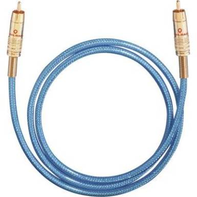 RCA digit&aacute;lis  digit&aacute;lis Audio csatlakoz&oacute;k&aacute;bel [1x RCA dug&oacute; - 1x RCA dug&oacute;] 5 m k&eacute;k Oehlbach