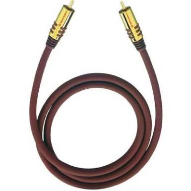 RCA Csatlakoz&oacute;k&aacute;bel [1x RCA dug&oacute; - 1x RCA dug&oacute;] 1 m, piros Oehlbach
