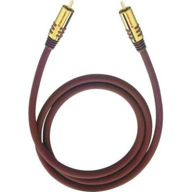 RCA Csatlakoz&oacute;k&aacute;bel [1x RCA dug&oacute; - 1x RCA dug&oacute;] 5 m, piros Oehlbach