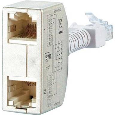 RJ45 H&aacute;l&oacute;zat CAT 5 [2x RJ45 alj - 1x RJ45 dug&oacute;] 0 m Ez&uuml;st BTR Netcom 130548-03-E