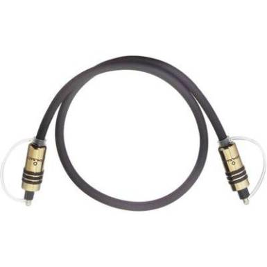Toslink digit&aacute;lis Audio csatlakoz&oacute;k&aacute;bel [1x Toslink dug&oacute; (ODT) - 1x Toslink dug&oacute; (ODT)] 1 m sz&uuml;rke Oehlbach