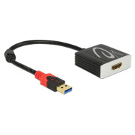 Delock Adapter USB 3.0 A-típusú csatlakozódugóval  HDMI csatlakozóhüvellyel 62736