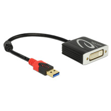 Delock Adapter USB 3.0 A-típusú csatlakozódugóval  DVI csatlakozóhüvellyel 62737