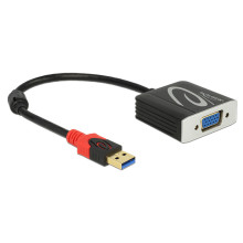 Delock Adapter USB 3.0 A-típusú csatlakozódugóval  VGA csatlakozóhüvellyel 62738