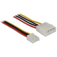 Delock Power Cable 4 pin male  4 pin floppy female 40 cm 83821