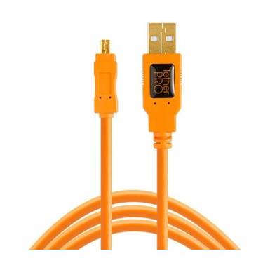TetherPro USB 2.0 A to Mini-B 8 pin 15 ORG TetherPro USB 2.0 A to Mini-B 8 pin 15 ORG