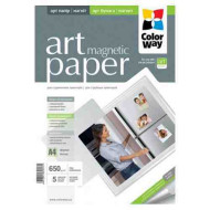 ColorWay Fotópapír ART series, hűtőmágnes (fényes),  690 g , A4, 5 lap