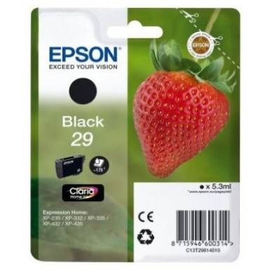 Epson T2981 Patron Black 29 (Eredeti) C13T29814010 C13T29814012