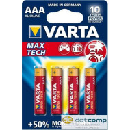 Varta MaxTech Alkáli elem AAA/LR3 1.5 V (4db/csomag) /4703101404/