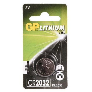 Lithium button battery GP Batteries CR2032-U1 3.0V   blister 1 pcs 4891199003721 - CR20
