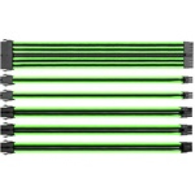 Thermaltake TtMod Sleeve moduláris tápkábel kit 0.3m fekete-zöld