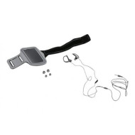 PLATINET IN-EAR sport fülhallgató mikrofonnal, karpánttal - szürke (PM1070GR)