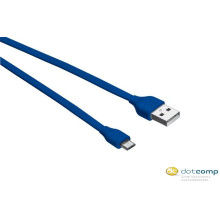 Trust Urban lapos Micro-USB - USB adat/töltőkábel 1m kék /20136/