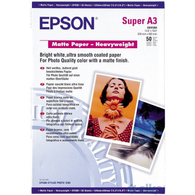 EPSON - SUPPLIES MEDIA (M1 M2) PAPER A3+ MATTE                 C13S041264