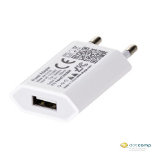 Akyga USB-s hálózati töltő adapter USB 5V/1A fehér /AK-CH-03WH/