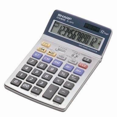 SHARP Sz&aacute;mol&oacute;g&eacute;p, asztali, 12 sz&aacute;mjegy, SHARP "EL-2125C"