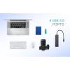 i-tec USB 3.1 Type C SLIM HUB 4 Port passive - Black C31HUB404